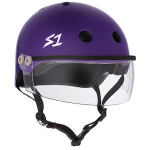 S One Lifer Helmets: S-One Helmet Lifer with Visor Purple Matte