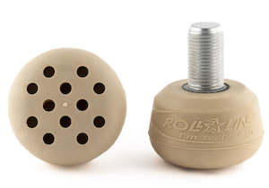 Rollerskate Toe Stops Plugs: Roll Line Metric Toe Stops: Cappuccino