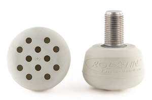 Rollerskate Toe Stops Plugs: Roll Line Metric Toe Stops: White