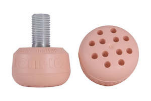 Rollerskate Toe Stops Plugs: Komplex Rosa Metric-threaded Toe Stop (made in Italy)