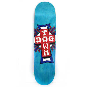 Decks: Dogtown Skate Deck Cross Logo Blue 8.0-