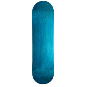 Eternal Deck 8.0 Inch Teal Blue Tinted Wood Blank