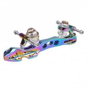 Rollerskate Plates Trucks: Stifeld Technic Development Skill Titanium Rainbow Plate Pack