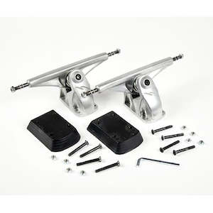 Skateboard Trucks: Hamboards Surfskate Trucks HST Black Carving Set