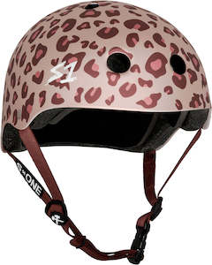 Roller Skating Kids Helmets: S-One Helmet Lifer Pink Cheetah: Pink Helmet Posse Colab