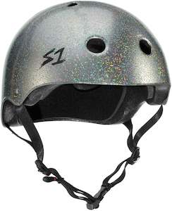 S1 Mega Lifer: S-One Helmet Mega Lifer Silver gloss Glitter