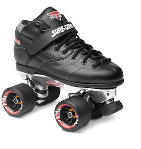 Sure Grip Rebel Avanti Aluminum Derby Rollerskates Black