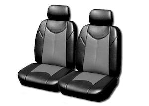 Mazda: Leather Look Car Seat Covers For Mazda Bt-50 Single Cab - 2011-2020 | Grey