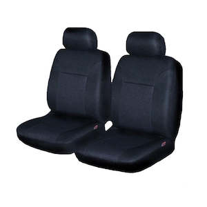 Universal Jacquard: Universal Aspire Front Seat Covers Size 30/35 | Black