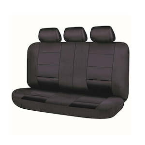 Universal Pvc Leather: Universal El Toro Series Ii Rear Seat Covers Size 06/08S | Black/Black