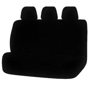 Universal Seat Covers: Universal Finesse Faux Fur Seat Covers - Universal Size 06/08H - Black