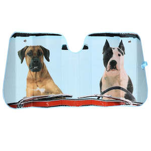 2 Dogs Design Premium Car Sunshade