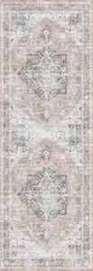 Runners: Matakana Cezanne Blush Distressed Vintage Washable Runner