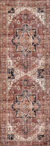 Runners: Matakana Cezanne Terracotta Distressed Vintage Washable Runner