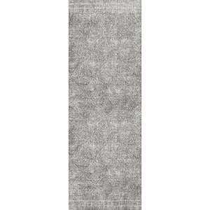 Rotorua Lauro Grey Contemporary Washable Runner