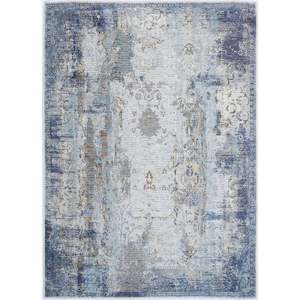 Aorere Enchant Steel Distressed Machine Washable Rug