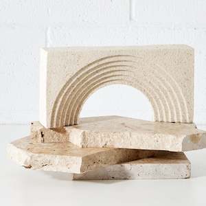 Resin Arched Sculpture Natural