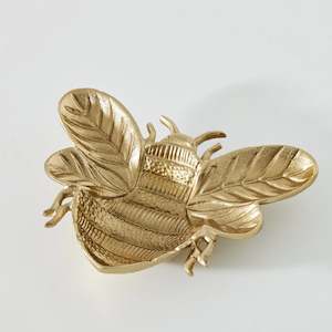 Honey Bee Decorative Bowl Gold