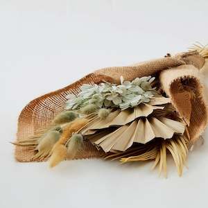 Hessian Wrap Dried Flower Bouquet Multi