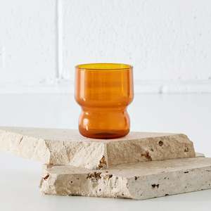 Glassware Coasters: Small Glass Tumbler Amber