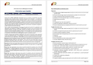 asset checklist SecAware