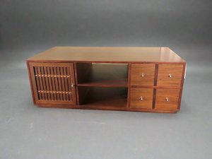 Coffee Table - Teak - Drawers and Cupboards (18022)