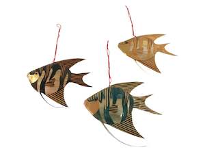 Vintage Decorative Bamboo Sailfish (18569)