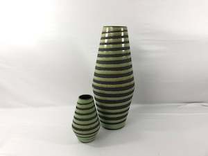 Amano - German Green Stripe Vases (18690)