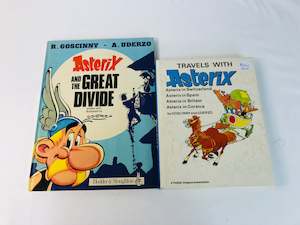 Books: Asterix Books x 2 "Travels with..." "Great Divide (18217)