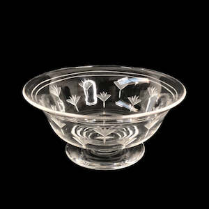 Stuart -  Etched Footed Crystal Bowl (17425)