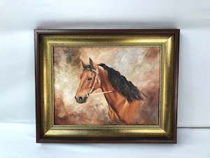 P. Miller - Unknown Horse - Oil Painting  (18282)