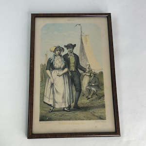 Dutch Traditional Costume Lithograph - 1875 (17131)