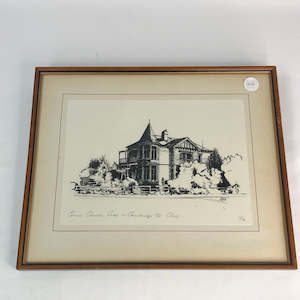 Original Art: Peter G Leitch - Crn Church and Cambridge Tce Christchurch (17126)