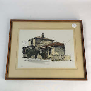 Original Art: Peter G Leitch - House in Ngaio Gorge (17125)