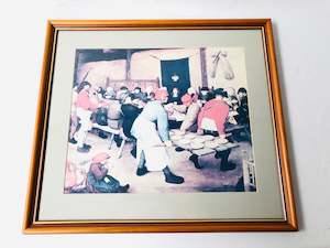 Art Prints: Peter Bruegel Peasant Wedding Framed Print (15974)