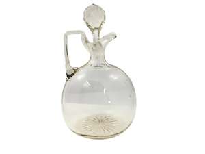 Crystal Glass: Vintage Glass Decanter (18539)