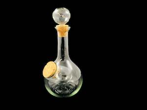 Vintage Glass Carafe with Ice Well (18538)