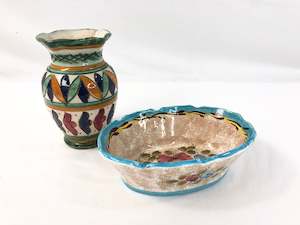 Vintage Italian Bowl & Vase (19232)