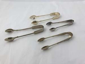 Tableware: Silver Plate Sugar Cube Tongs (19257)