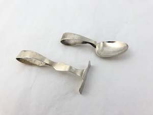 Antique Stirling Silver Baby Pusher & Spoon (19259)