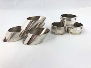 Silver Plate Napkin Rings - Mixed (19200)