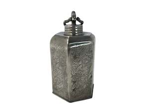 Pewter Prism Shaped Flask (19195)