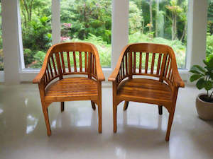 Furniture: Wood Captions Chairs (20080)