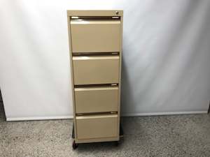 Furniture: Tall 4 Drawer Metal Filing Cabinet (20093)