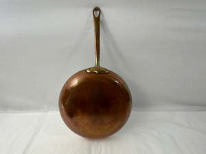 Kitchen: Vintage Copper and Brass Fry Pan 255mm (20002)