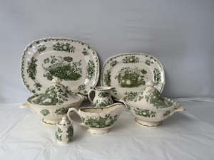 Masons "Fruit Basket" Green 10 Piece Serving (20009)