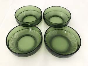 Retro KJell Blomberg Olive Glass Bowls (20108)