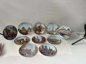 Collectible 1: 10 x Limoges French Scenes Collection Plates (20054)