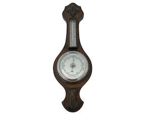 Oak Aneroid Barometer - England (19323)