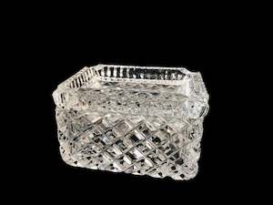 Vintage Crystal Cigarette Ashtray (18360)